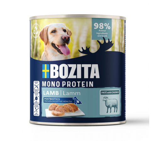 Влажный корм для собак – Bozita Dog Dose Pate Lamm 800 g