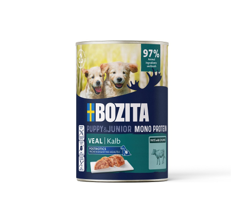Nassfutter für Hunde – Bozita Dog Dose Pate Puppy Kalb 400 g