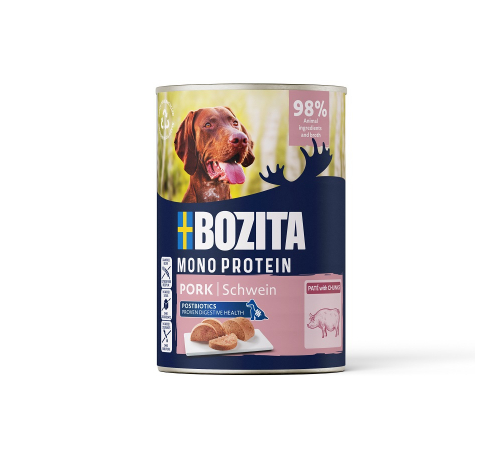 Влажный корм для собак – Bozita Dog Dose Pate Schwein 400 g