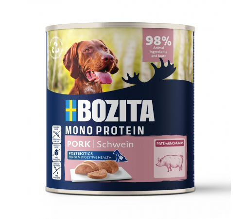 Влажный корм для собак – Bozita Dog Dose Pate Schwein 800 g