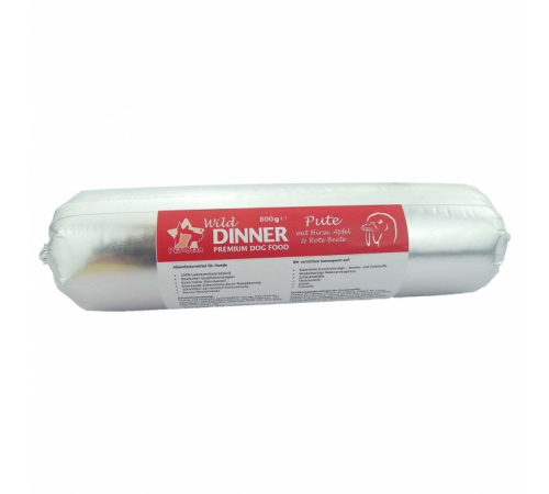 Wild Dinner Gourmet-Wurst Pute mit Hirse 800 g