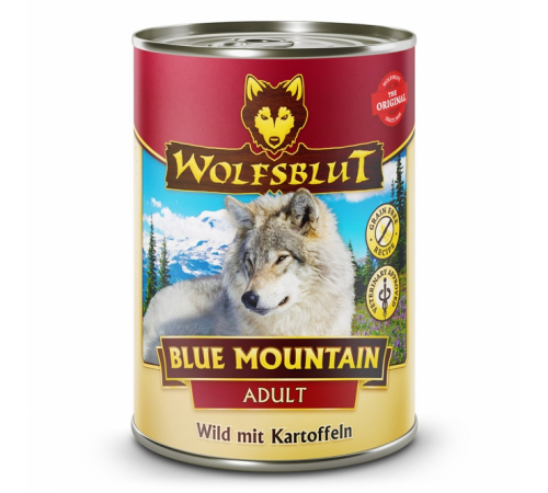 Nassfutter für Hunde – Wolfsblut Blue Mountain Adult 395 g