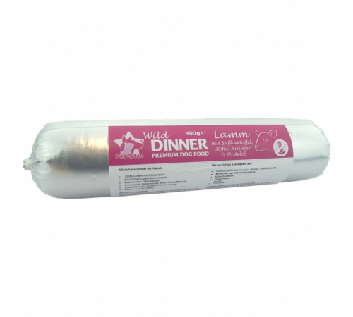 Wild Dinner Gourmet-Wurst Lamm mit Süßkartoffel 400 g