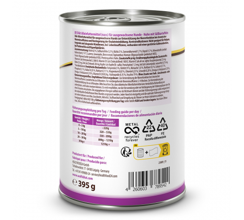 Diät-Alleinfuttermittel für Hunde – Wolfsblut VetLine Renal 395 g