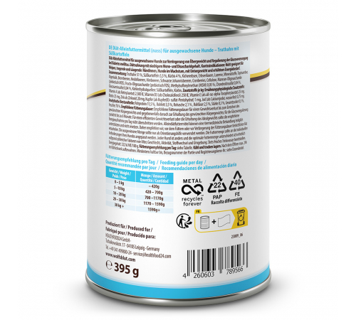 Diät-Alleinfuttermittel für Hunde – Wolfsblut VetLine Weight Management 395 g