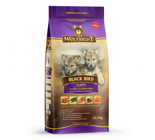 Сухой корм для собак – Wolfsblut Black Bird Puppy 12,5 kg