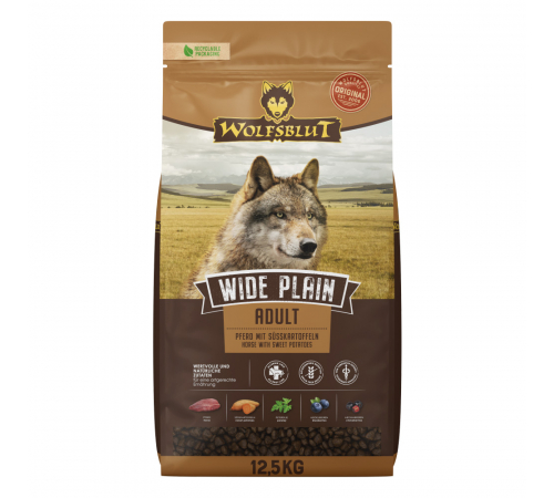 Сухой корм для собак – Wolfsblut Wide Plain Adult 12,5 kg