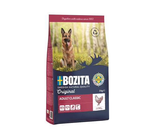 Сухой корм для собак – Bozita Original Adult Classic Huhn 3 kg