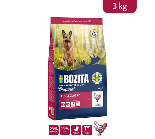Сухой корм для собак – Bozita Original Adult Classic Huhn 3 kg