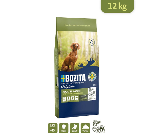 Сухой корм для собак – Bozita Original Adult Flavour Plus mit Rentier 12 kg