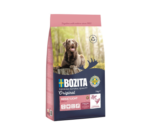 Сухой корм для собак – Bozita Original Adult Light Huhn 3 kg