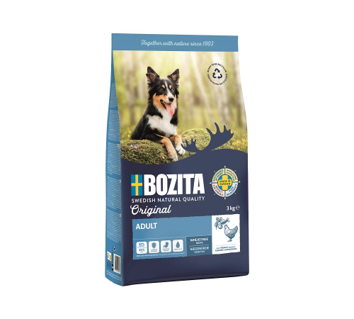 Сухой корм для собак – Bozita Original Adult weizenfrei mit Huhn 3 kg