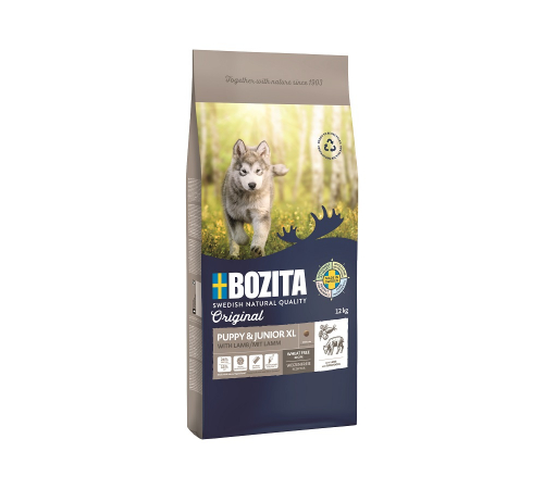 Сухой корм для собак – Bozita Original Puppy & Junior XL mit Lamm 12 kg