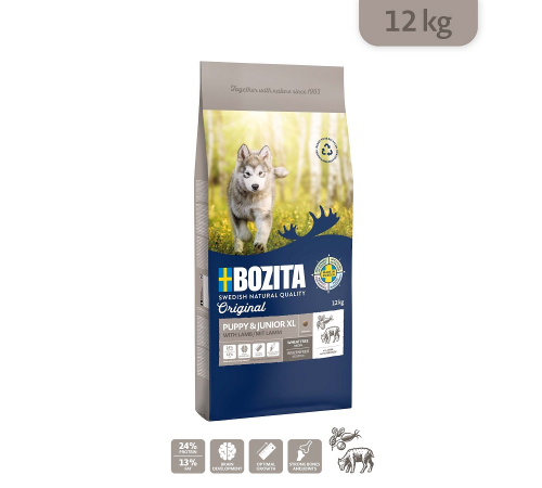 Сухой корм для собак – Bozita Original Puppy & Junior XL mit Lamm 12 kg