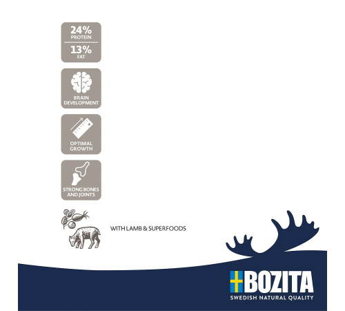 Сухой корм для собак – Bozita Original Puppy & Junior XL mit Lamm 3 kg