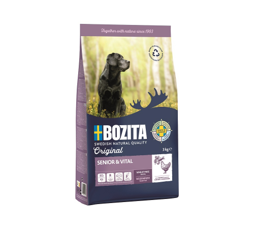 Сухой корм для собак – Bozita Original Senior mit Huhn 3 kg