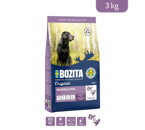 Сухой корм для собак – Bozita Original Senior mit Huhn 3 kg