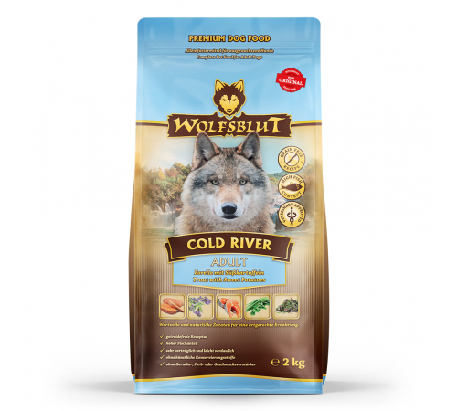 Сухой корм для собак – Wolfsblut Cold River Adult 2 kg