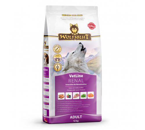 Diät-Alleinfuttermittel für Hunde – Wolfsblut VetLine Renal 12 kg