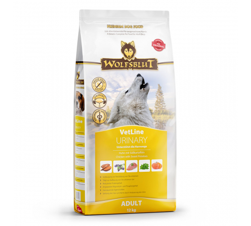 Диетический полнорационный корм для собак – Wolfsblut VetLine Urinary 12 kg