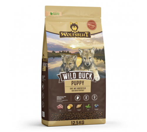 Trockenfutter für Hunde – Wolfsblut Wild Duck Puppy 12,5 kg