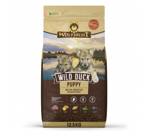Trockenfutter für Hunde – Wolfsblut Wild Duck Puppy 12,5 kg
