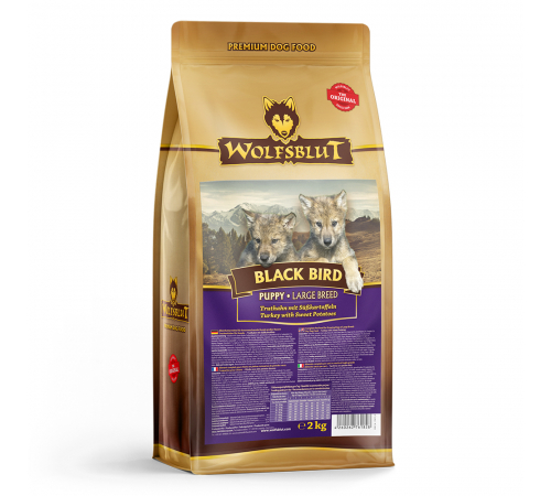 Сухой корм для собак – Wolfsblut Black Bird Large Breed Puppy 2 kg