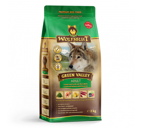 Сухой корм для собак – Wolfsblut Green Valley Adult 2 kg