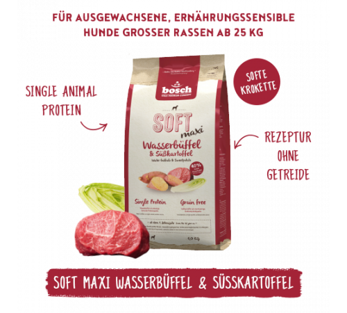 bosch HPC SOFT Maxi Wasserbüffel & Süßkartoffel 12,5 kg