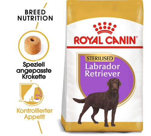 Сухий корм для собак – Royal Canin Labrador Retriever Adult Sterilised 12 kg