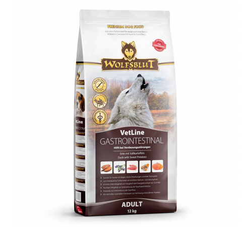 Diät-Alleinfuttermittel für Hunde – Wolfsblut VetLine Gastrointestinal 12 kg