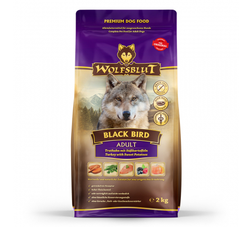 Сухой корм для собак – Wolfsblut Black Bird Adult 2 kg