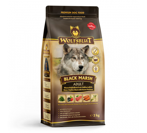 Trockenfutter für Hunde – Wolfsblut Black Marsh Adult 2 kg