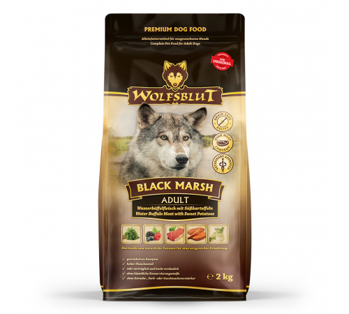 Trockenfutter für Hunde – Wolfsblut Black Marsh Adult 2 kg