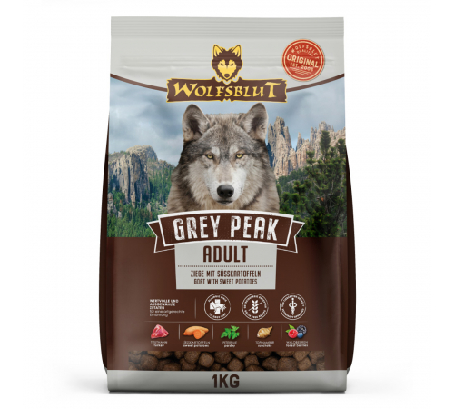 Сухий корм для собак – Wolfsblut Grey Peak Adult 1 kg