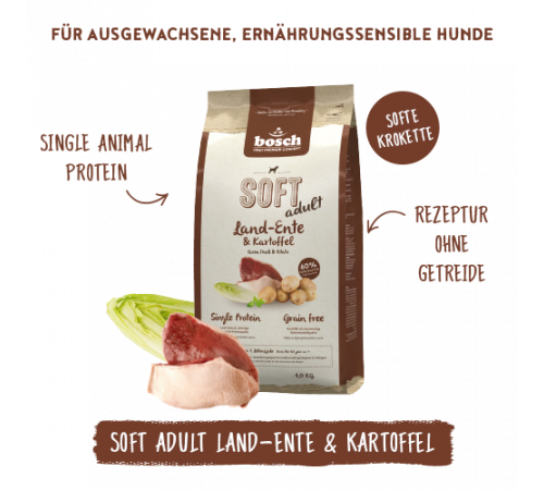 bosch HPC SOFT Adult Land-Ente & Kartoffel 2,5 kg