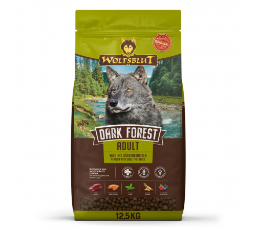 Сухий корм для собак – Wolfsblut Dark Forest Adult 12,5 kg