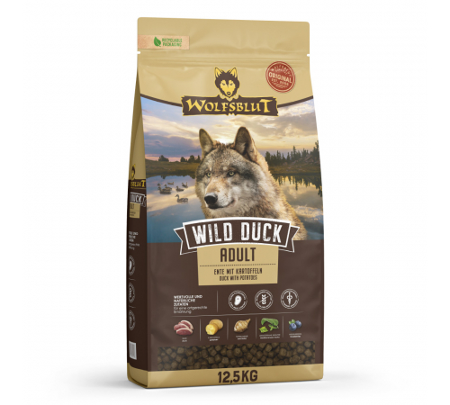 Trockenfutter für Hunde – Wolfsblut Wild Duck Adult 12,5 kg