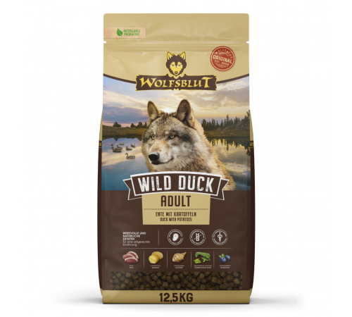 Trockenfutter für Hunde – Wolfsblut Wild Duck Adult 12,5 kg