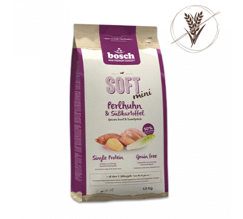bosch HPC SOFT Mini Perlhuhn & Süßkartoffel 2,5 kg