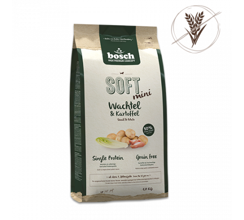 bosch HPC SOFT Mini Wachtel & Kartoffel 2,5 kg