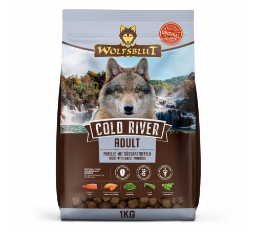 Trockenfutter für Hunde – Wolfsblut Cold River Adult 1 kg