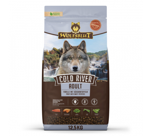 Trockenfutter für Hunde – Wolfsblut Cold River Adult 12,5 kg