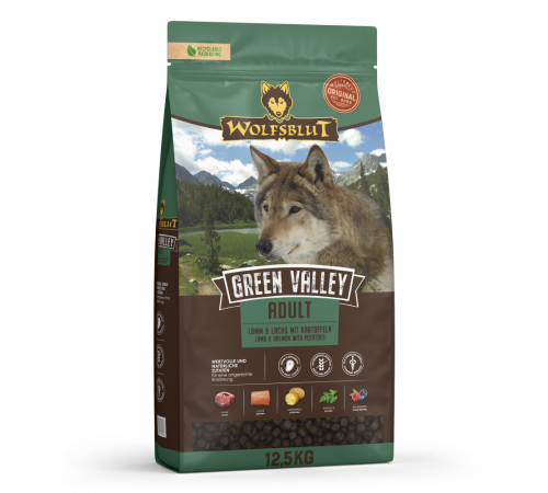 Trockenfutter für Hunde – Wolfsblut Green Valley Adult 12,5 kg