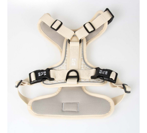 Duvoplus EXPLOR Ultimate Fit No-Pull-Geschirr - antique white - XS - 28-37cm - 32-43cm