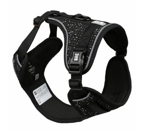 Duvoplus EXPLOR Ultimate Fit No-Pull-Geschirr - granite black - XS - 28-37cm - 32-43cm