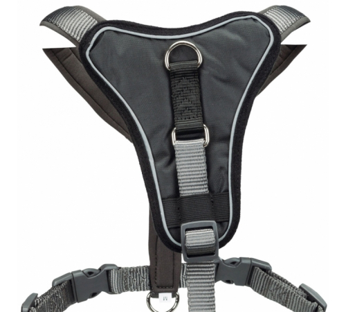 Trixie Premium Y-Geschirr - grafit - 95-120 cm/25 mm