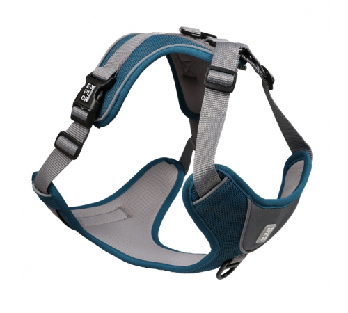 Duvoplus EXPLOR Ultimate Fit No-Pull-Geschirr - petrol blue - M - 40-49cm - 49-65cm