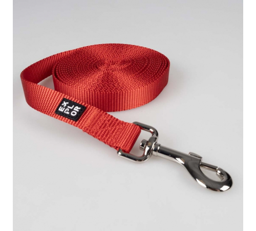 Duvoplus EXPLOR Trackingleine Classic flach - rot - 15m/20mm