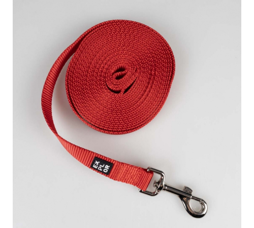 Duvoplus EXPLOR Trackingleine Classic flach - rot - 15m/20mm